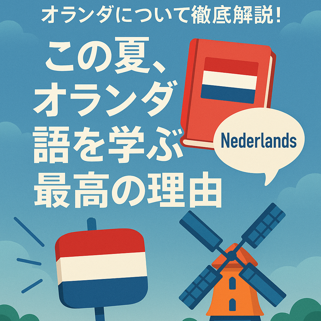 投稿についてもっと詳しく オランダについて徹底解説！「この夏、オランダ語を学ぶ最高の理由」